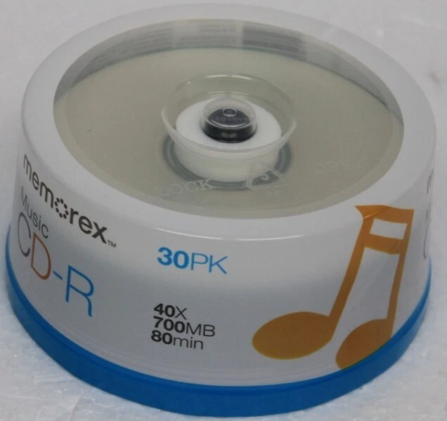 30PK MEMOREX CD-R Logo 40x 700MB 80min Blanks Spindle High Speed CD's - Image 2 of 4