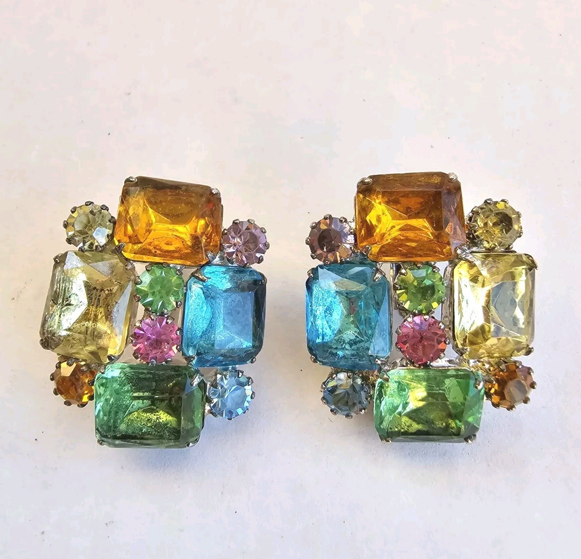 Spring Statement Earrings Gemstone Beautiful - image 1
