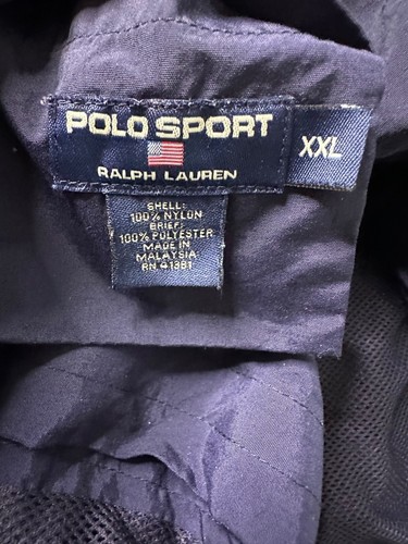 Vintage Y2K Polo Sport Ralph Lauren Navy XXL Badehose Mesh Coastal Resort Wear - Bild 2 von 16