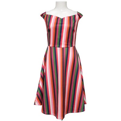 Bodyflirt Boutique, Kleid, Größe: 36/38, Mehrfarbig, Streifen, Damen #H53