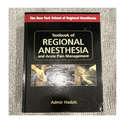 McGraw-Hill Textbook of Regional Anesthesia & Acute Pain Hadzic 2007 HC