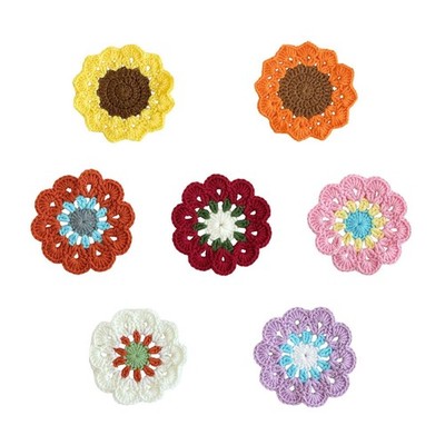 Crochet Coaster Round Creative Drink Coaster für Office Desk Table