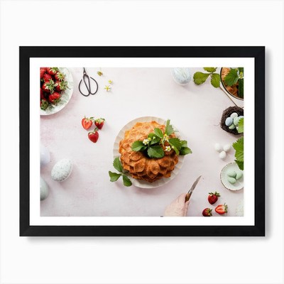 Ostern Bundt Kuchen 5 Kunstdruck gerahmt Wandbild Poster Leinwanddruck Bild