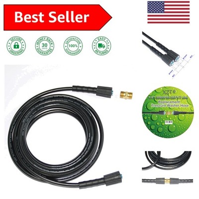 #ad #ad 25FT High Pressure Washer Hose 1 4 inch with Adapter 3000PSI Durable Design $28.49