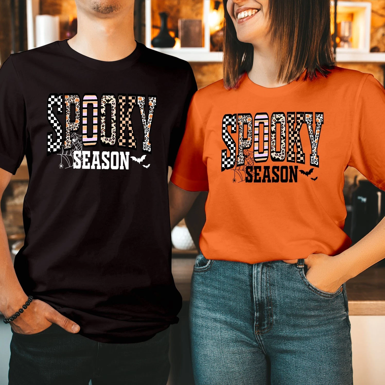 Spooky Season Halloween Sweatshirt Retro Fall Jumper