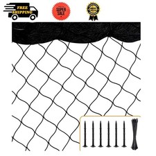 Premium Aviary Netting 25x50 FT   Heavy Duty Nylon Bird Net with 1" Mesh