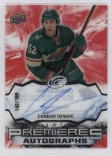 2021-22 Upper Deck Ice Premieres 142/199 Connor Dewar #IPA-CD Rookie Auto RC a4e