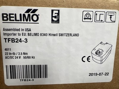 Belimo TFB24-3 Electric Actuator 24V