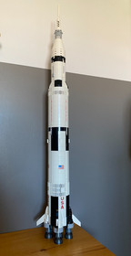 LEGO Ideas NASA Apollo Saturn V 92176 Used Incomplete Rocket Build Only