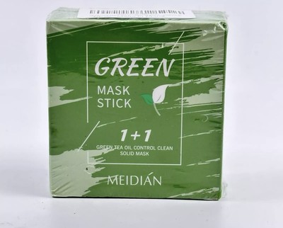 Meidian Green Mask SticK 1+1 Green Tea Oil Control Clean Solid Mask - NEW