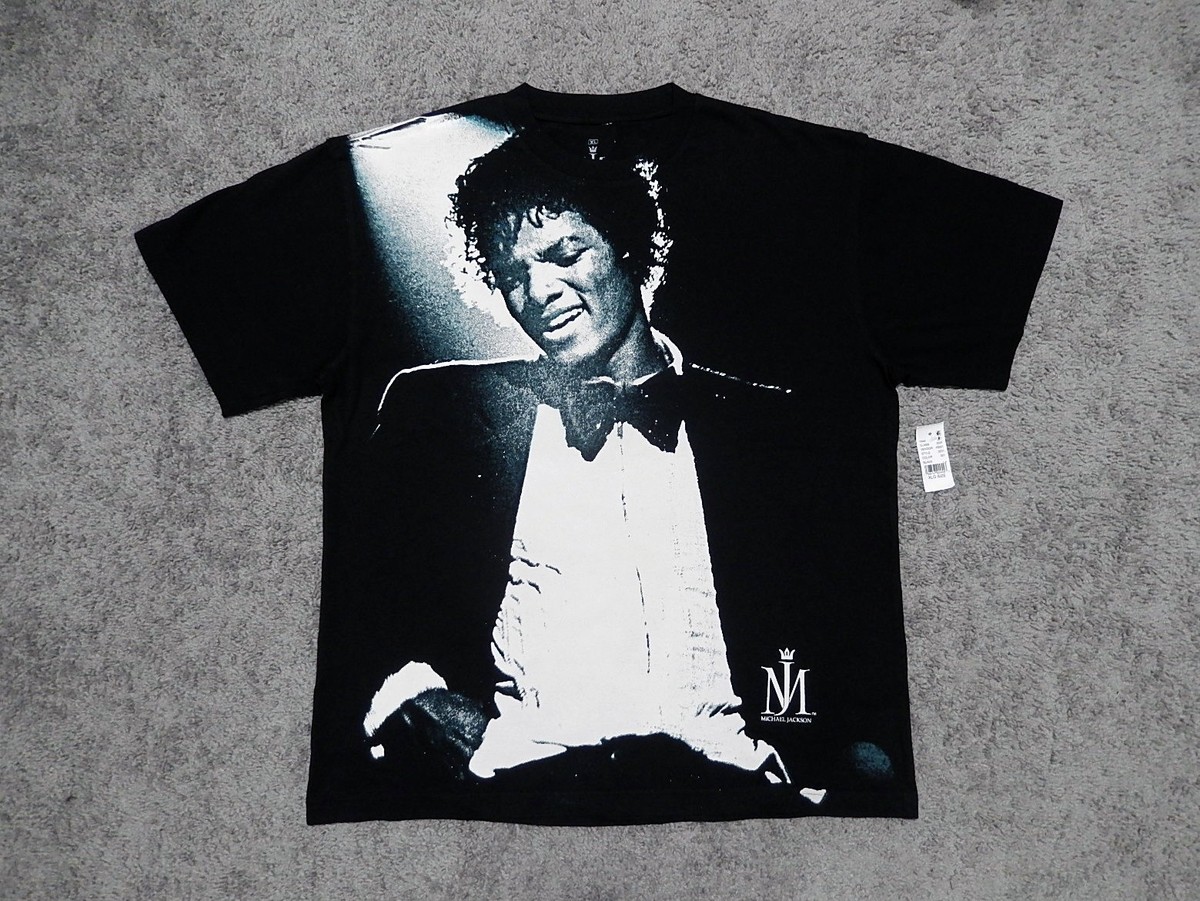 Michael Jackson Off The Wall Jumbo Print licensed black t-shirt sz