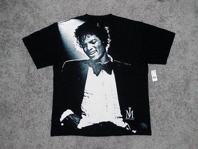 Michael Jackson Off The Wall Jumbo Print licensed black t-shirt sz