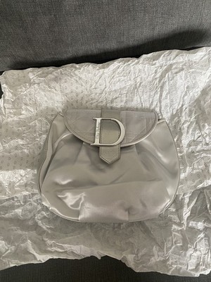 Christian Dior Silber ABEND CLUTCH MAKEUP TASCHE Limited Ed