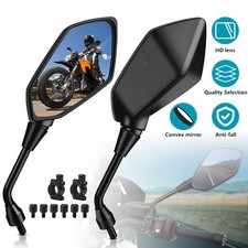 Motorcycle Mirrors Set Motorbike Side Rearview Mirror Scooter ATV Moped Mirrors