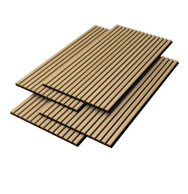 Akustikpaneele Set Holz MDF Wandpaneele Akustik Wandverkleidung Lamellenwand