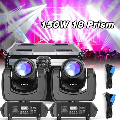 18Prism 150W Moving Head Stage Light RGBW Beam Gobo DMX Bar DJ Party LED Lights