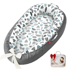 Baby Lounger - 100 Cotton Baby Lounger for Newborn with Lounger Cover, Portable