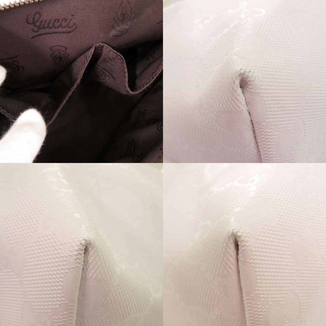 Gucci GG Implement Tote Bag White PVC Women's Used 7H1364ZL thumbnail 7