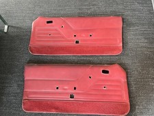 1983 1984 Ford Mustang Door Panel Pair Oem Red 83 84