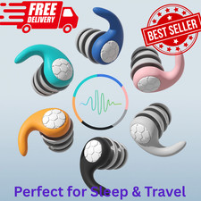 Silicone Noise Cancelling Sleeping Earplugs Comfortable 3 Layer 40db Ear Plugs