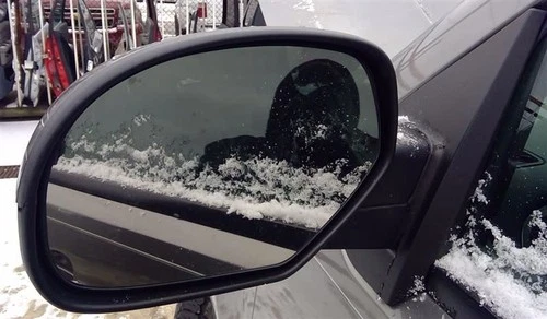 07 08 2009-14 GMC Sierra 2500 Driver LH Side View Mirror in 16U Gray | OPT DL8.