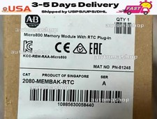 1PCS Allen Bradley 2080-MEMBAK-RTC Memory Module With RTC Plug-In Factory Sealed