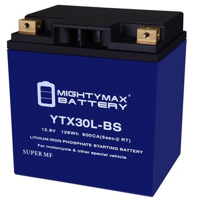 Mighty Max YTX30L-BS Lithium Replaces Harley-D FL Road King Glide Touring