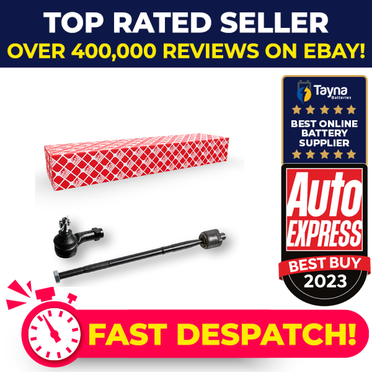Steering Rod Assembly fits HYUNDAI i20 GB 1.2 Left 2014 on G4LA 56540C8000 Febi