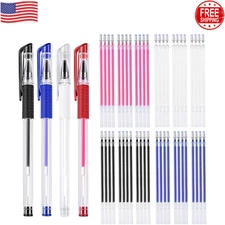 4 Pieces Heat Erasable Pens for Fabric with 28 Refills Fabric Marking Pens Fabri