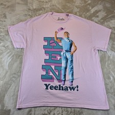 Barbie Ken Yeehaw Cowboy Pink Teal  T-Shirt M...