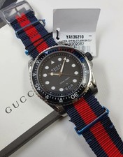 Gucci Dive XL Men's Black Dial Nylon Strap Quartz Watch YA136210, Best For Gift