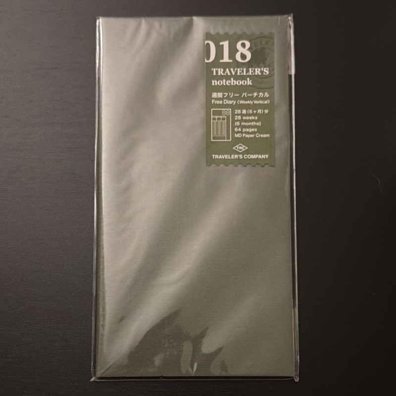 4x 018 Traveler's Notebook inserts Vertical Weekly Free, Regular size, list $52 