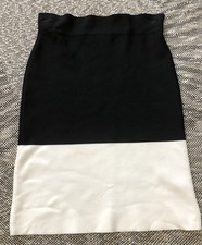 BCBG Max Azria Joelle Black White Skirt Size Small