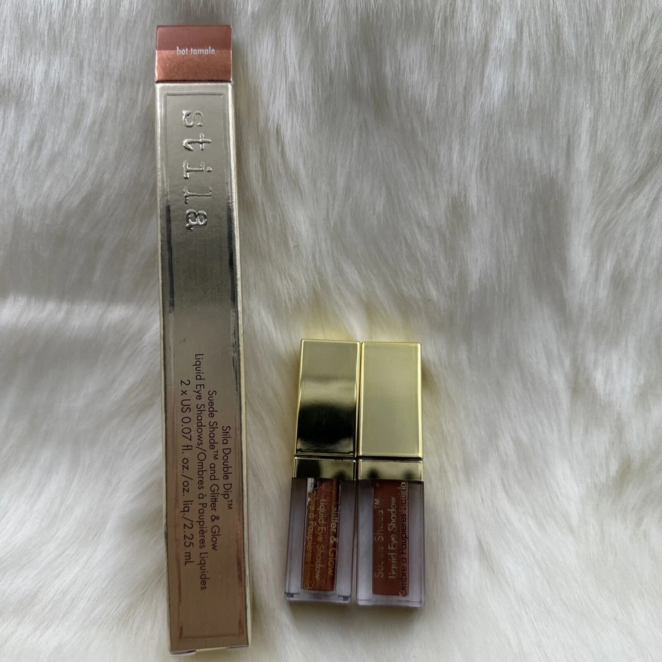 SOMBRA DE OJOS LÍQUIDA STILA DOBLE INMERSIÓN GAMUZA Y BRILLO - Hot Tamale - Nueva en caja auténtica Foto 2 de 2