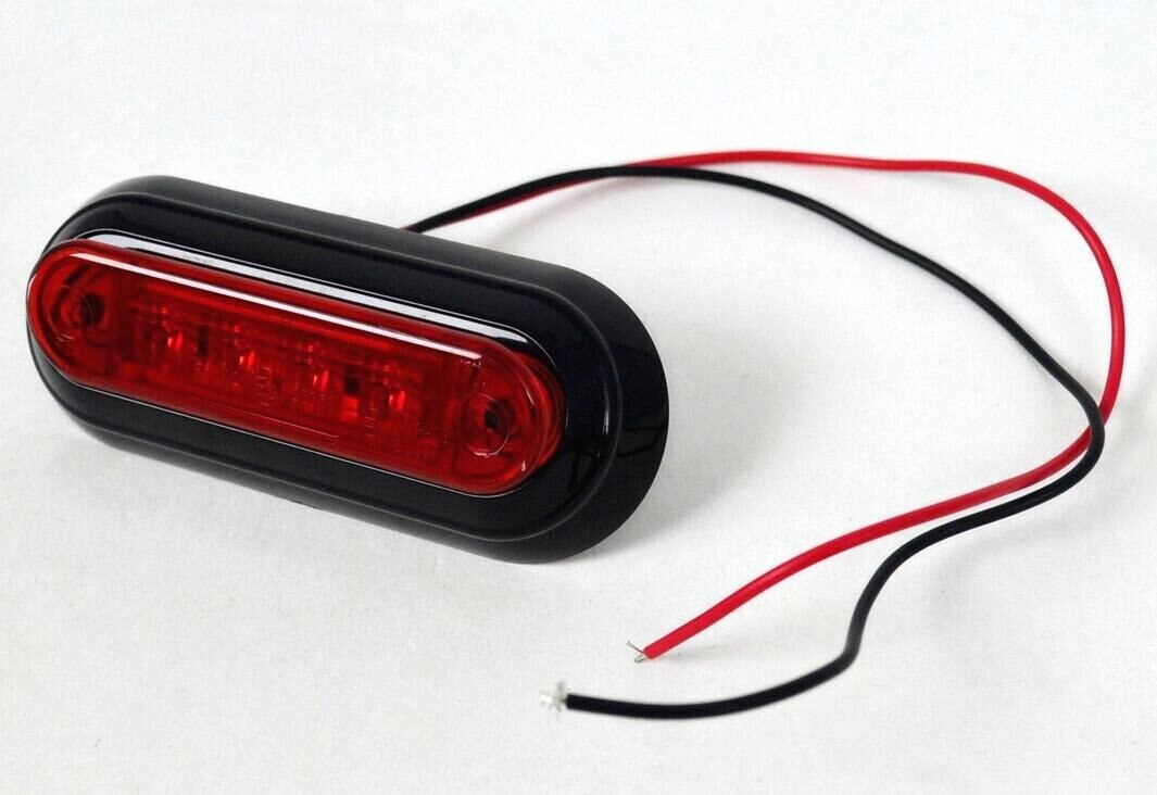 2 Luci Ingombro Laterali 24V - Bianco/Rosso, Per Camion, Caravan E Rimorchi - Foto 4