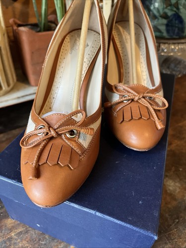 Brooks Brothers Size 7.5 Spectator Heels With Fringe And Tassels - Picture 5 of 8