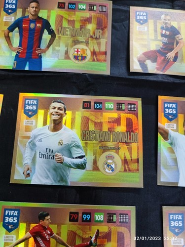 13 x Panini Adrenalyn XL FIFA 365 2017 LIMITIERTE EDITION SET MESSI RONALDO ROONEY - Bild 4 von 6