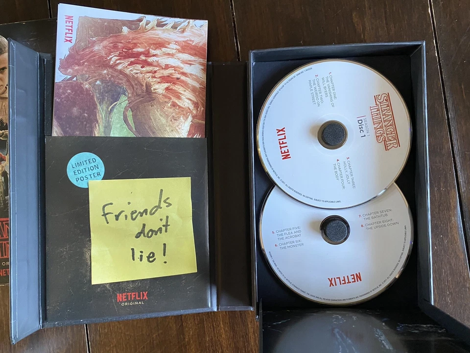 STRANGER THINGS SEASON 1 COLLECTOR'S EDITION BLU-RAY DVD DISC BOX SET NEW Foto 3 de 4