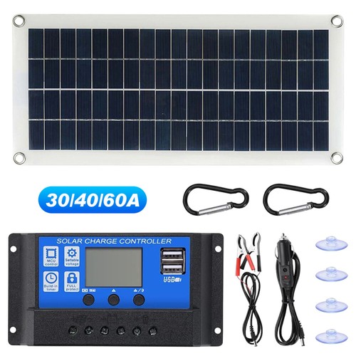 300W 12V Solarpanel Solarmodul 30A Ladegerät USB Kit Für Wohnwagen Camping Boot - Bild 6 von 23