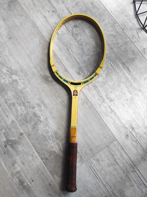 Raquette De Tennis Vintage En Bois TA Davis Hi-Point, Poignée 4 1/4, Feron's New York