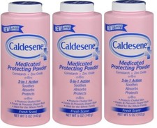 Caldesene Medicated Protecting Powder Fresh Scent 5oz 3 Pack 