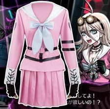 UK Danganronpa V3 Killing Harmony Iruma Miu Cosplay Costume School Uniform Dress