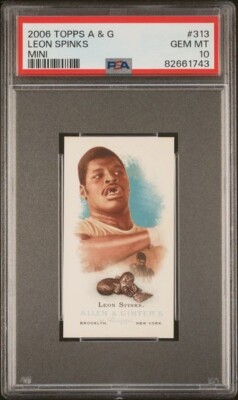 レオンパンクス☺︎ LEON SPINKS 2006 Topps A & G MINI #313 PSA 10 GEM MINT | eBay
