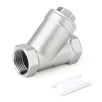 1PCS 304 Stainless Steel 1/2'' NPT Female WYE Y Strainer Mesh Filter Valve CF8...