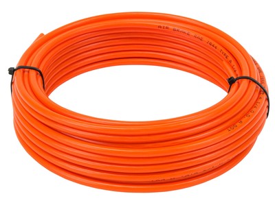 Air Line 1/4'' OD x 100' Orange SAE J844 Nylon Air Brake Tubing DOT Approved