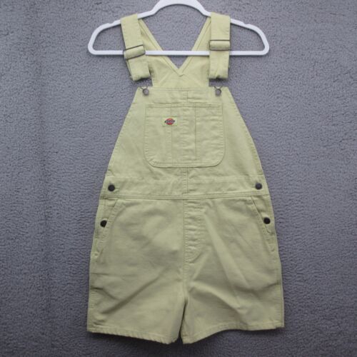 Dickies Overalls Shorts Shortalls Duck Womens Small Light Green Spring Summer