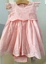 Mothercare Baby Girl's Dress 6-9 Months With Nappy Cover Brand New With Tags