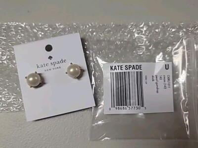 NWT Kate Spade New York Gum Drop Pearl Studs Earrings Brand New