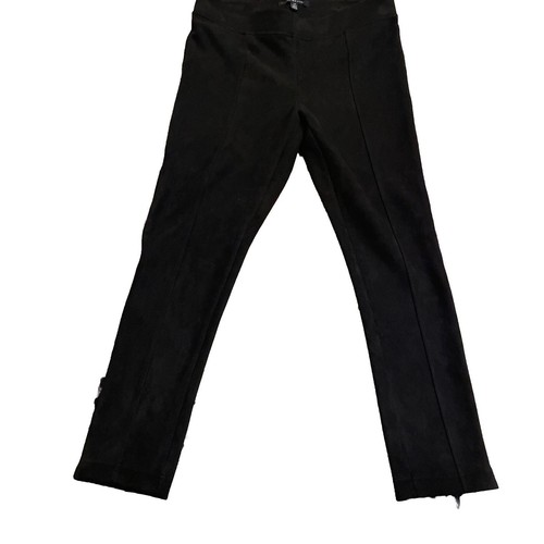 Andrew Marc Women's Black Super Soft Stretch Faux Suede Pull On Pants Size Large - Bild 1 von 3