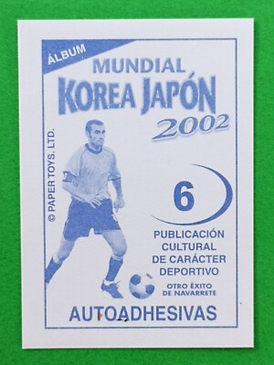 2002 Navarrete Korea Japan World Cup FIFA Ax Sticker #006 FRANK